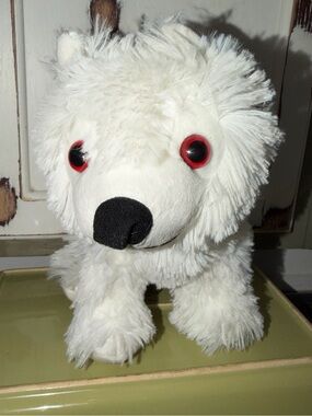 Game of Thrones HBO Plush White Dog Toy with Red Eyes - Soft Pet Plush